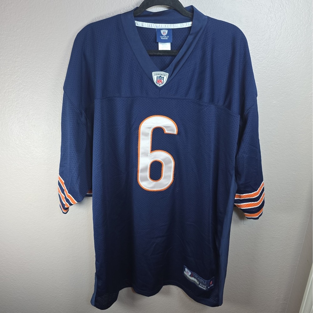 Reebok On-Field Chicago Bears Jay Cutler #6 Navy NFL Football Jersey Men 56